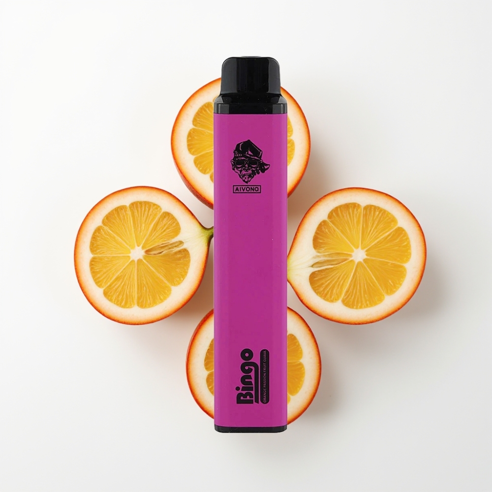 Aivono AIM BINGO 4000 Puffs Eldobható E-Pipa Narancs Szenvedély Gyümölcs Guava 10mL 1000mAh