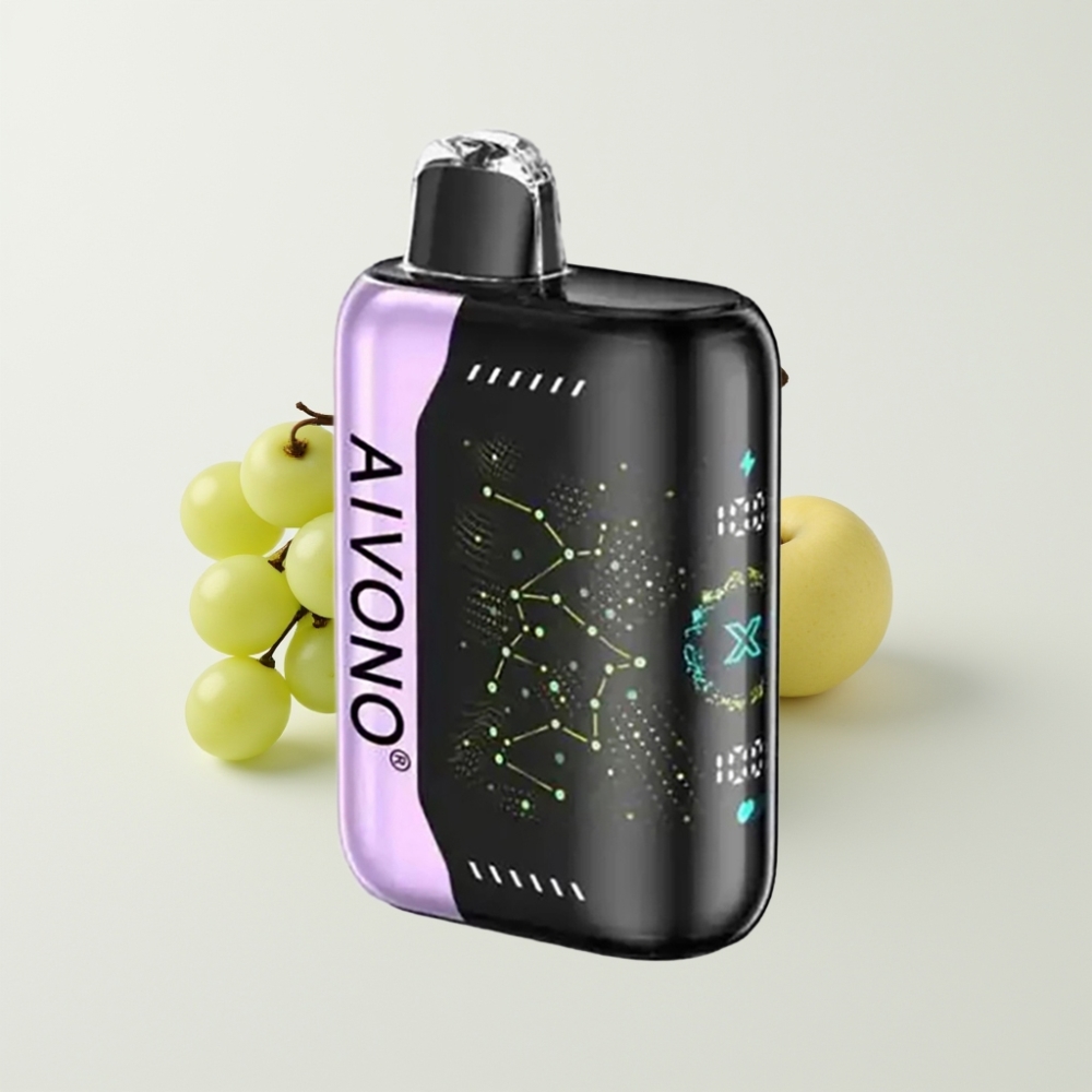 Aivono AIM BOOM 25000 Puff 0-5% Nikotin 28ml E-Liquid Zöldalma Szőlő