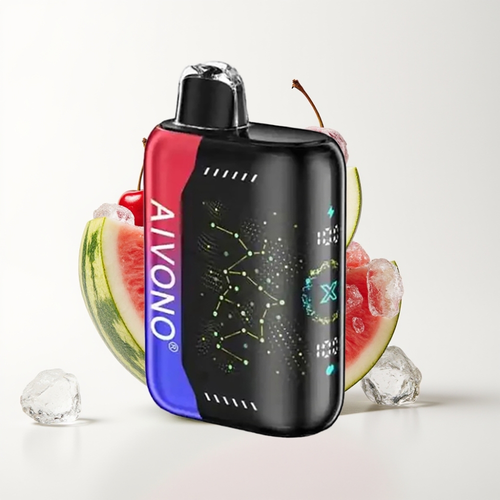 Aivono AIM BOOM 25000 Puffs 0-5% Nikotin 28ml E-Liquid Jeges Görögdinnye-Cseresznye