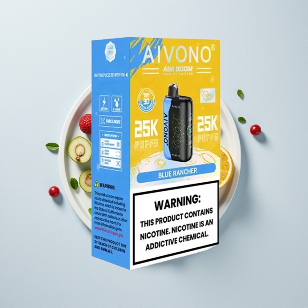 Aivono Aim Boom 25000 Puff 0-5% Nikotin 28ml E-Liquid Azul Rancher
