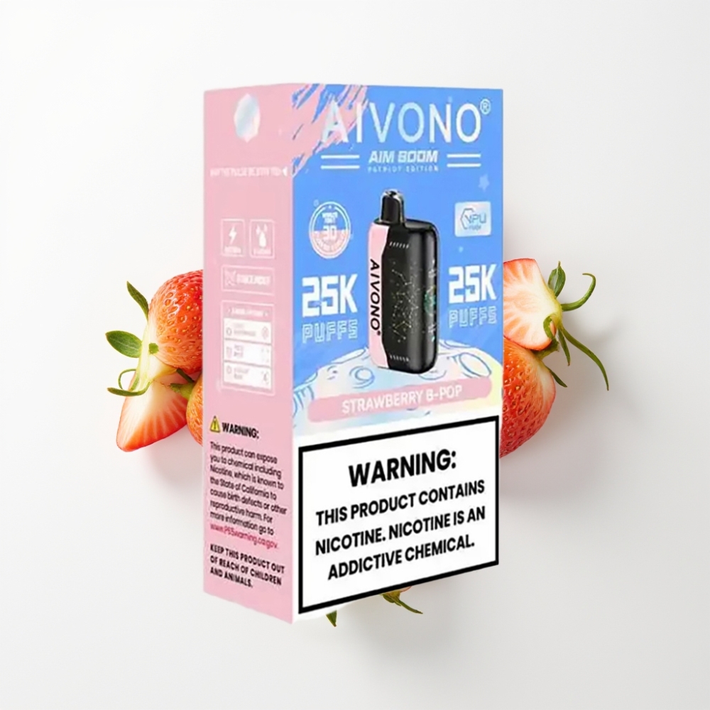 Aivono Aim Boom 25000 Puffs 0-5% Nikotin 28ml E-Liquid Eper B Pop Íz