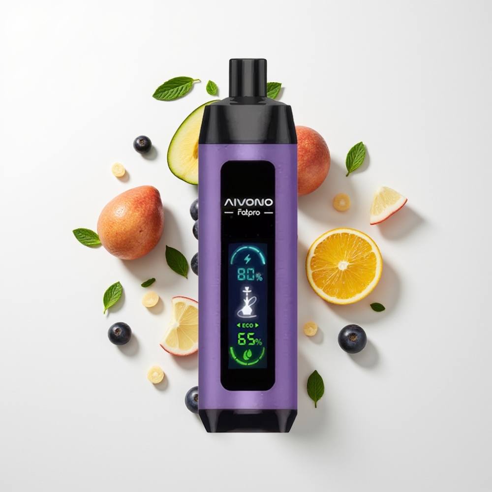 Aivono AIM FATPRO 22000 Puff 0-5% Nikotin 28ml E-liquide 10 Íz 600mAh Szőlő-Menta