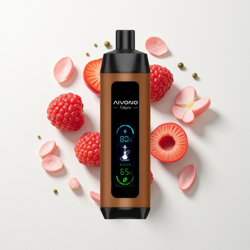 Aivono AIM FATPRO 22000 Puff 28ml Cseresznye Málna Elszívható E-cigaretta 0,6 ohm Mesh Eco/Boost