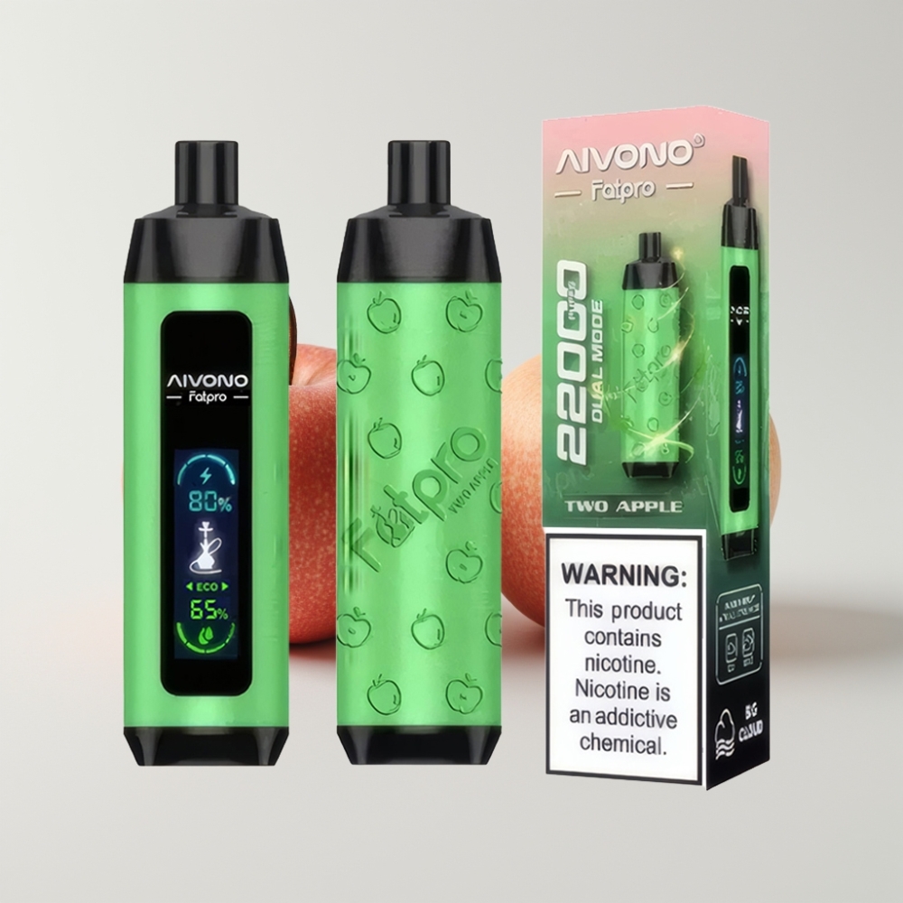 Aivono AIM FATPRO 22000 Puffs Két Alma (0%,2%,3%,5% Nikotin, 28ml E-liquid, 600mAh)