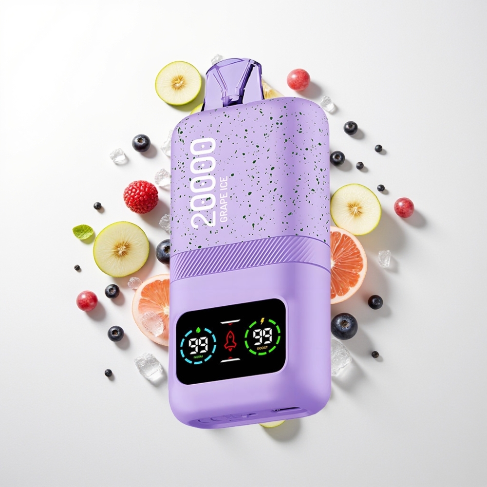 Aivono AIM MAGIC 20000 Bocs Disposable Vape – 26ml, Kettős Mesh, LCD, Type-C, 600mAh, Jégbor Íz