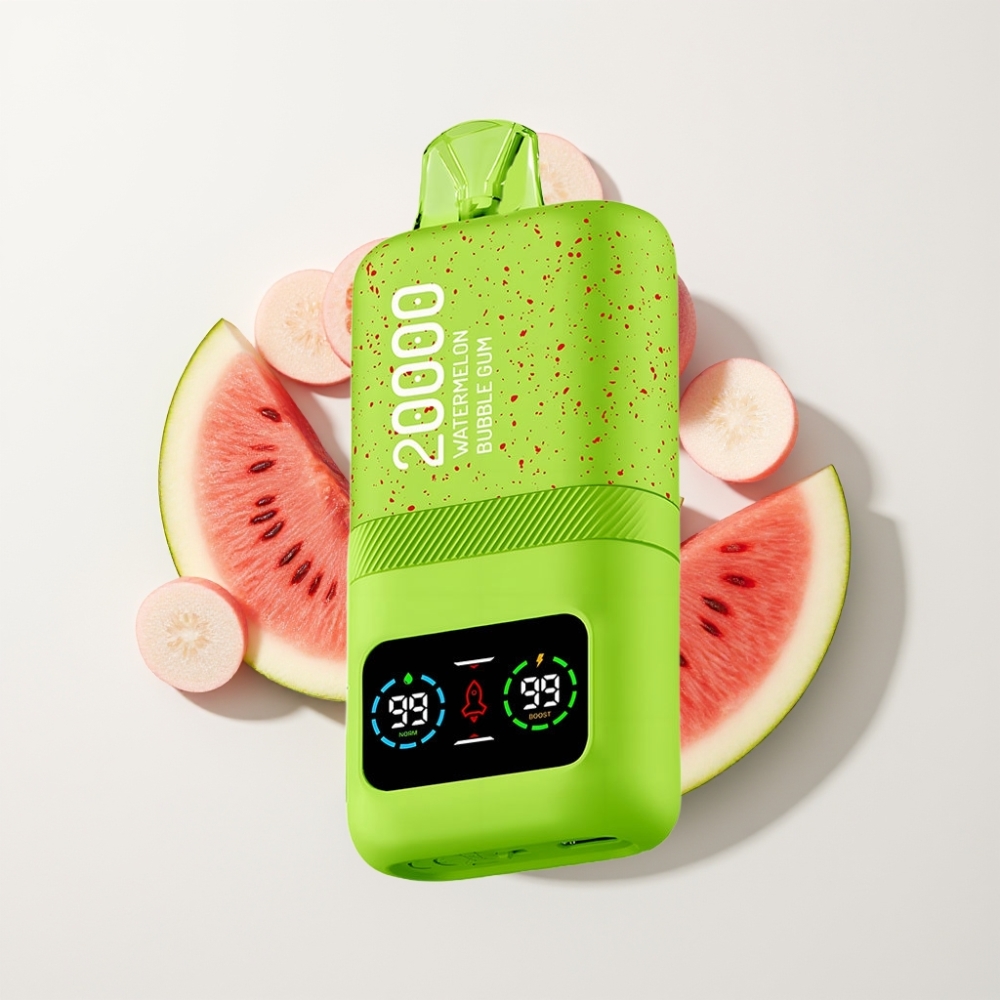 Aivono AIM MAGIC 20000 Puff Eldobható E-cigaretta Görögdinnye Rágógumi, 26ml E-liquid, 5% Nikotin, Dual Mesh Coils, LCD Kijelző, Type-C Töltés