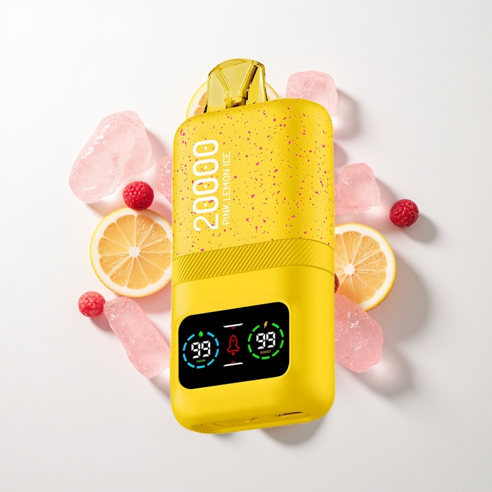 Aivono AIM MAGIC 20000 Puff Elszívható Vape Rózsaszín Citromjég 26ml Dual Mesh LCD