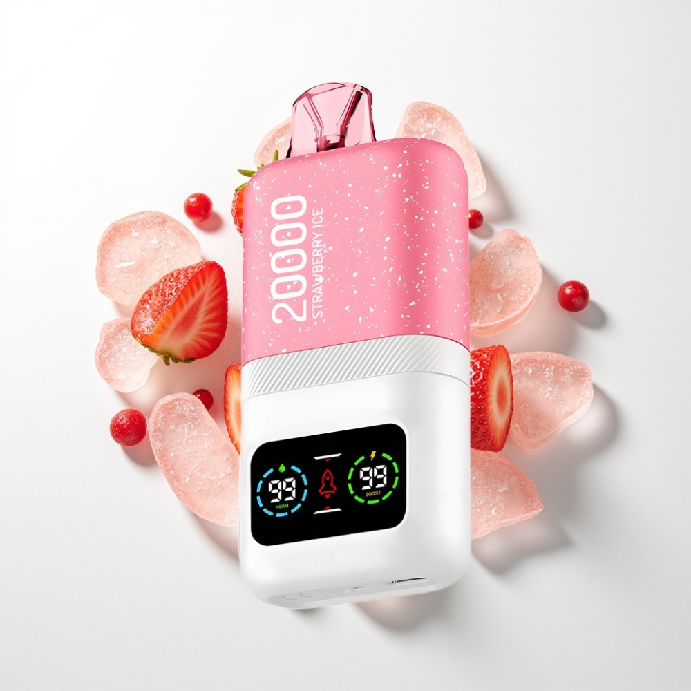 Aivono AIM MAGIC 20000 Puffs Eldobható E-szigaret – 26ml, Kettős Mesh, LCD, Type-C, 600mAh, Eperjég