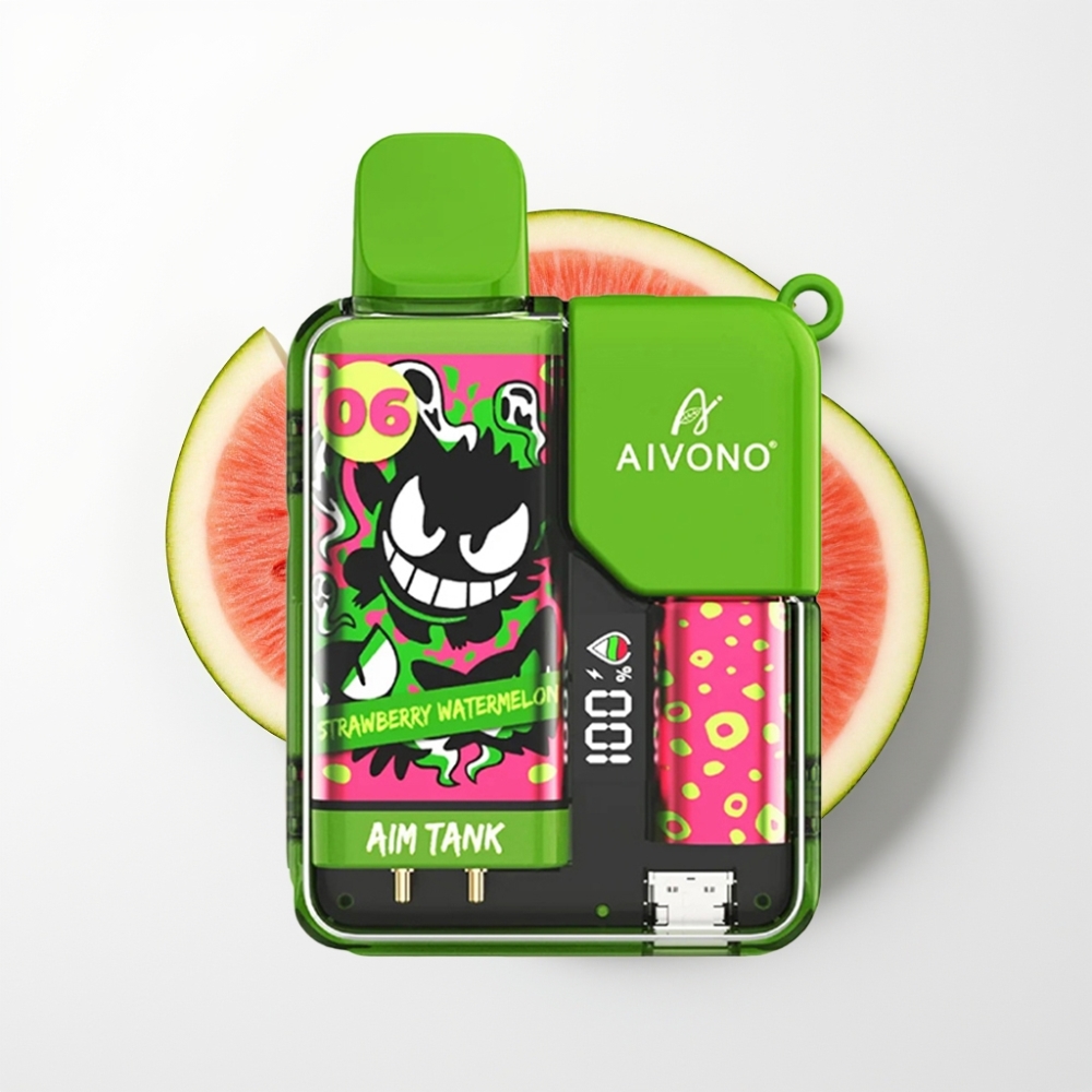 Aivono AIM-TANK 9500 Puffs 18ml 650mAh LCD Eper Dinnye Eldobható Vape
