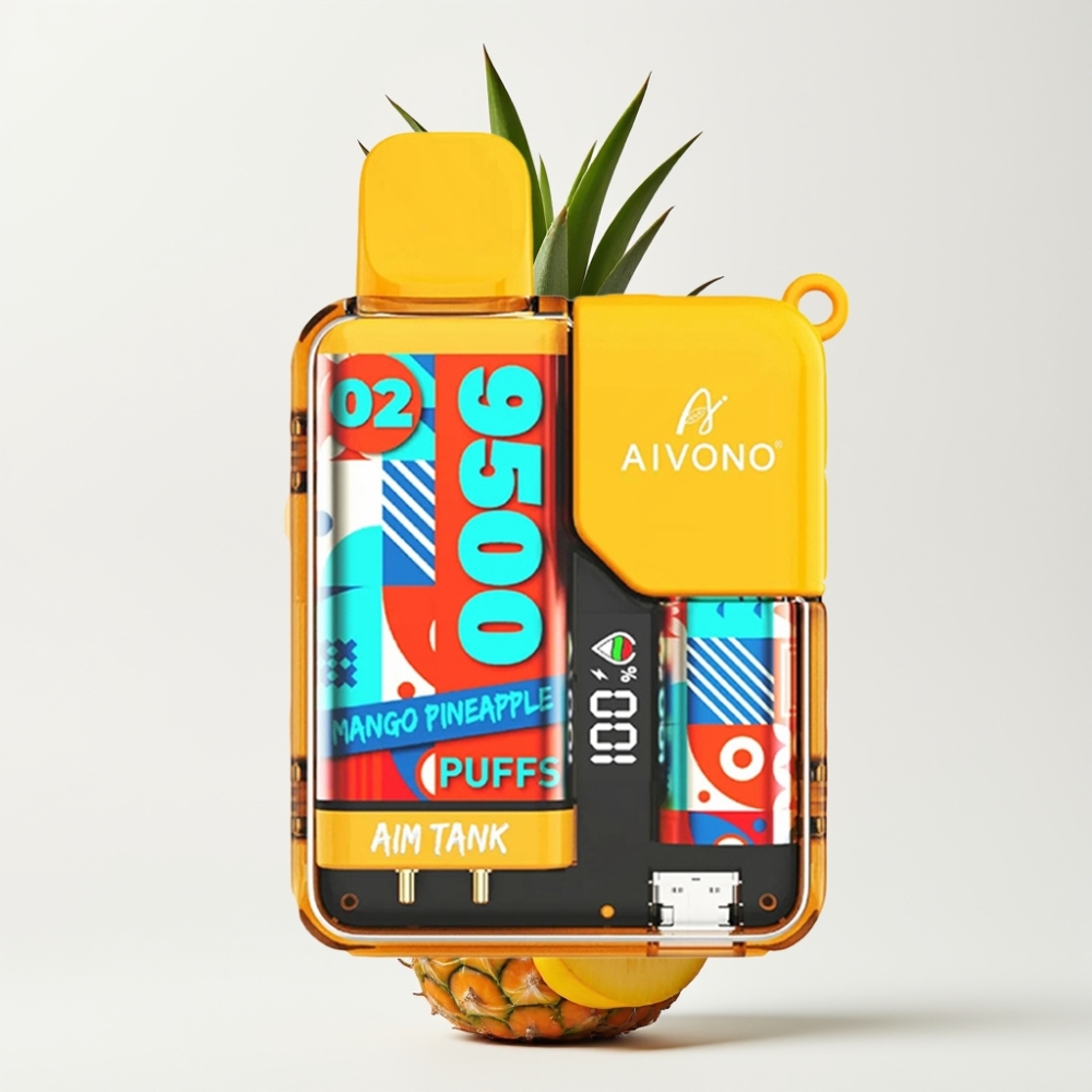 Aivono AIM-TANK 9500 Puffs 18ml 650mAh LCD Manga-Ananász