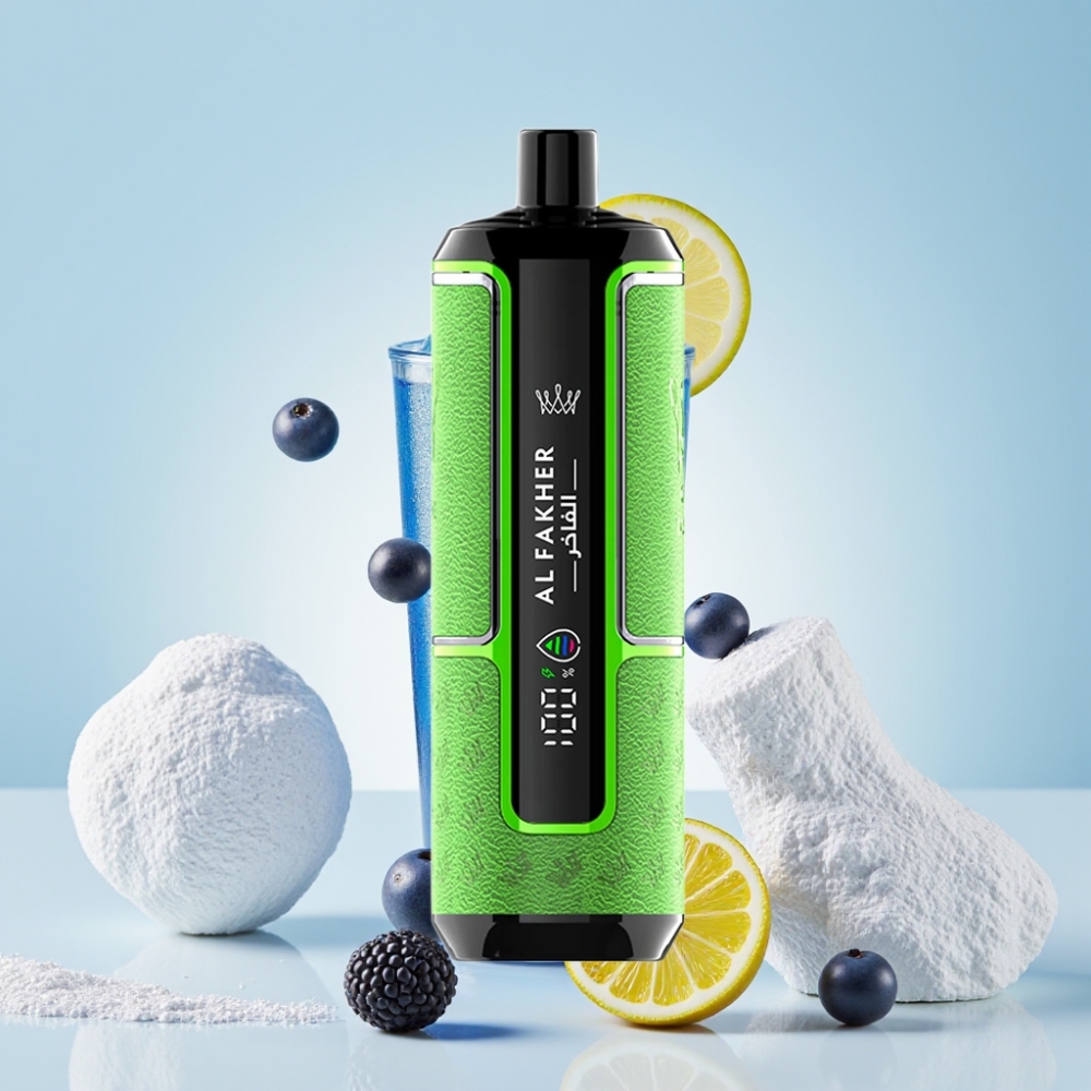 Al Fakher Crown Bar 15K Hypermax Eldobható Vape Készlet – 22ml, 15 000 Füst, Azul Málna Limonádé