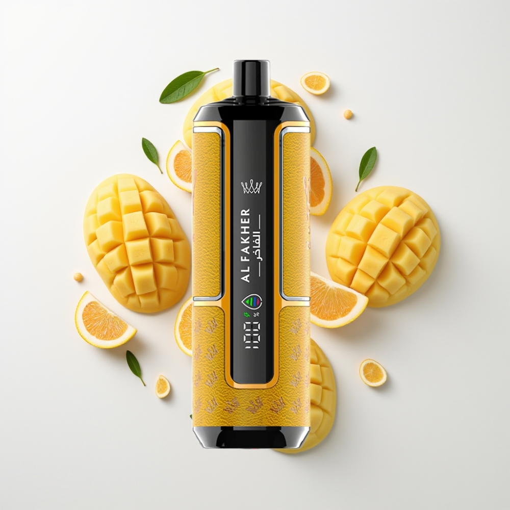 Al Fakher Crown Bar 15K Hypermax Eldobható Vape Készlet Mango Jég – 22ml, 600mAh, Type-C