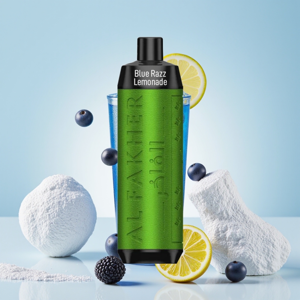 Al Fakher Crown Bar 8000 Crystal Egyszerhasználatos Vape – Azul Málna Limonádé, 5mg Nikotin, 8000 Szippantás, 600mAh Akku