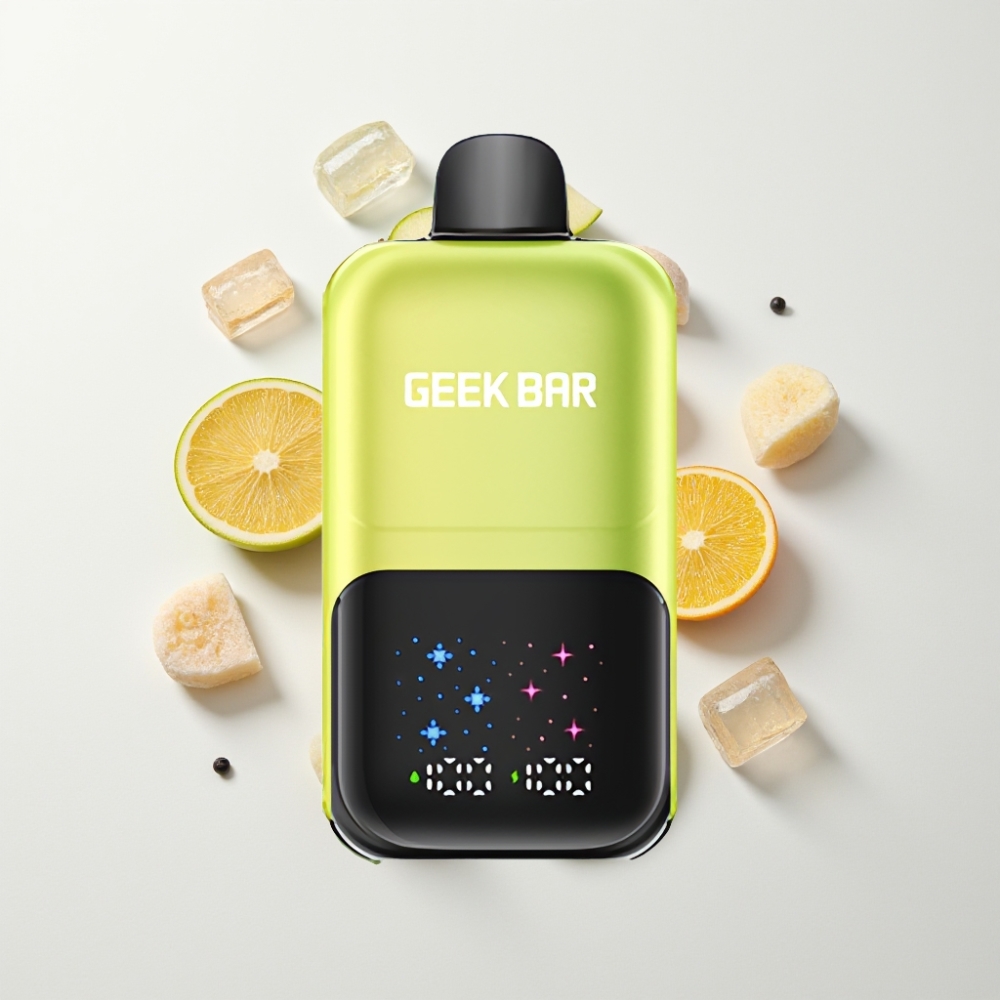 GEEK BAR 2GO 20ml 50000 Puff Két Sorozat Egyszerhasználatos E-Pipa Savanyú Alma Jég