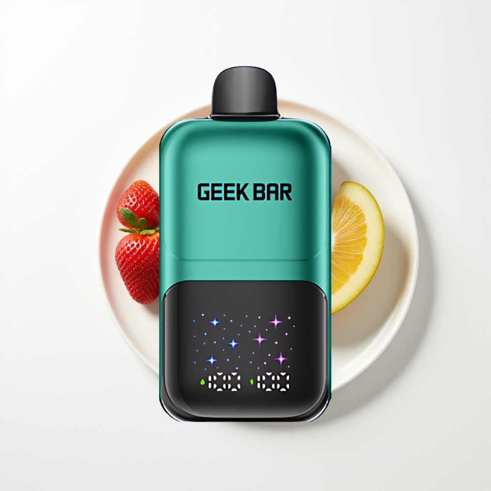 GEEK BAR 2GO 20ml 50000 Puff Két Sorozat Eldobható E-Cigi Eper & Kiwi