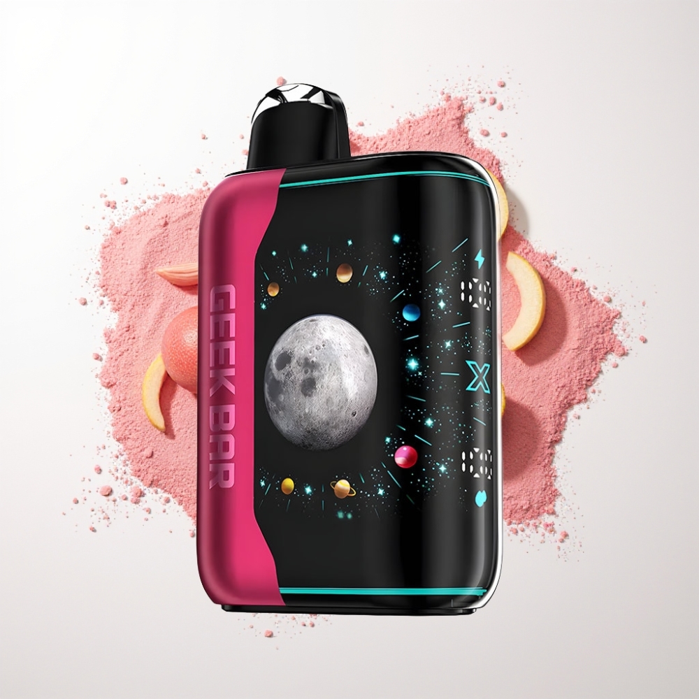 GEEK BAR Platinum Edition 25000 Eldobható Vape Savanyú Rózsapor Matt Platinium Acél, USB-C, Dupla Mesh