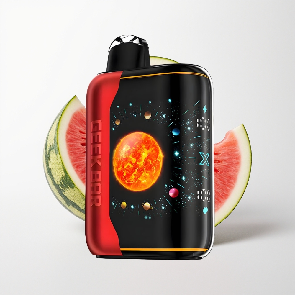 GEEK BAR Platinum Edition 25000 Puff Dinamikus Képernyős Görbült Melón Jég