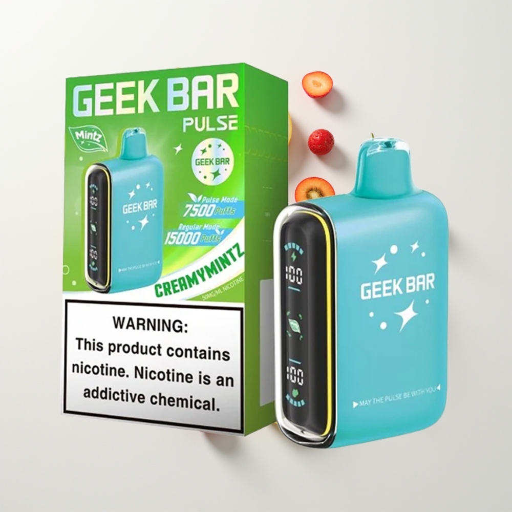 GEEK BAR Pulse 15000 Puff Egyszerhasználatos E-cigaretta Menta Kiadás, 16ML, 5% Nikotin