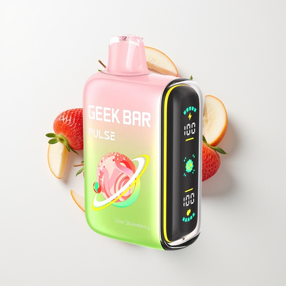 GEEK BAR Pulse 15000 Puff Egyszerhasználatos E-vapor Savanyú Íz, 16ML, 5% Nikotin, Légáramlás-Szabályozó