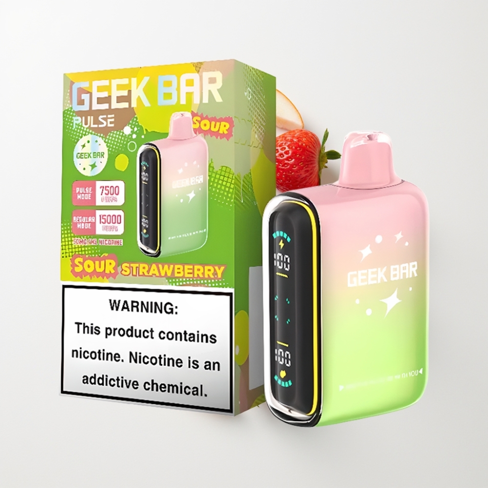 GEEK BAR Pulse 15000 Puff Egyszerhasználatos E-vapor Savanyú Íz, 16ML, 5% Nikotin, Légáramlás-Szabályozó