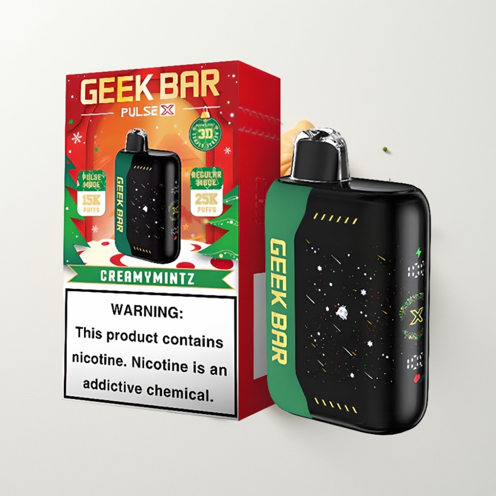 Geek Bar Pulse X 25000 Böf Karácsonyi Kiadás – 18mL, 0-5% Nikotin, USB-C