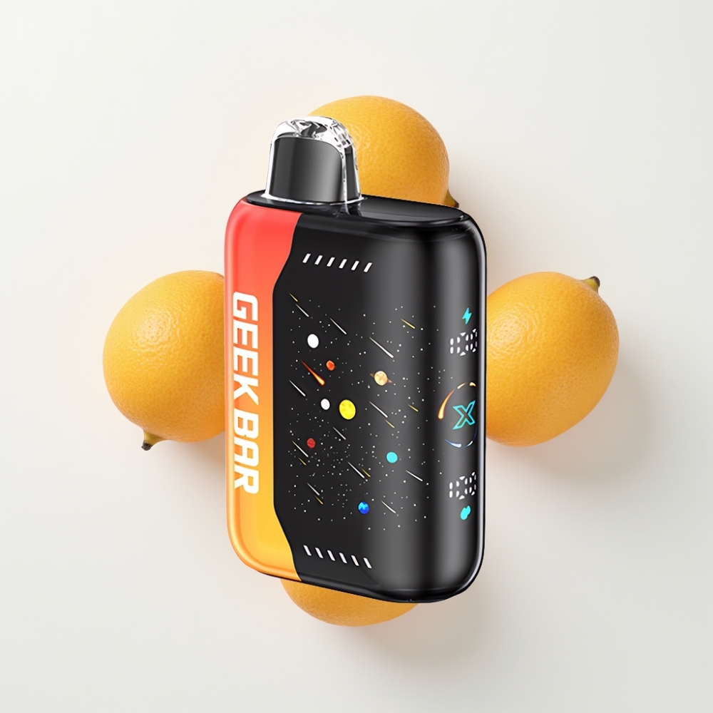GEEK BAR Pulse X 42K Puff Meteor Edition Narancs Sárkány – 820mAh Gyorstöltés, 3D Íves Kijelző, Duális Mesh Tekercs, MTL/DTL