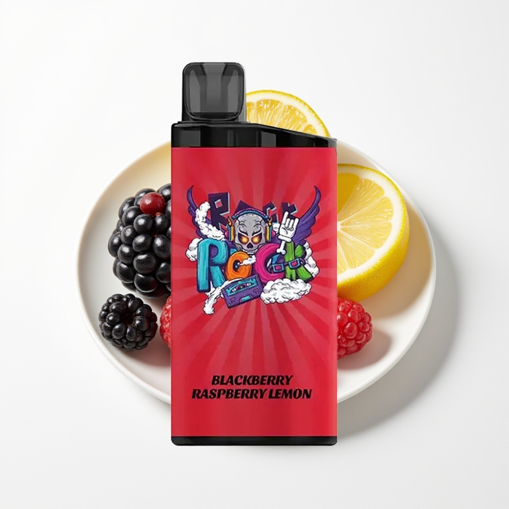 IGET Bar 3500 Puffs 1400 mAh Feketemálna Málna Citrom Elszívható E-cigaretta