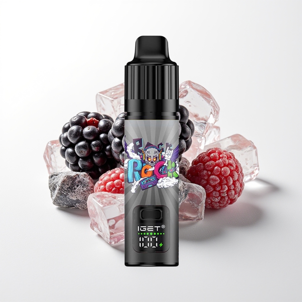 IGET BAR PLUS S3 POD 10000 Puff Egyszerhasználatos E-cigaretta Blackberry Ice (18 ml, 5% nikotin, 950 mAh)