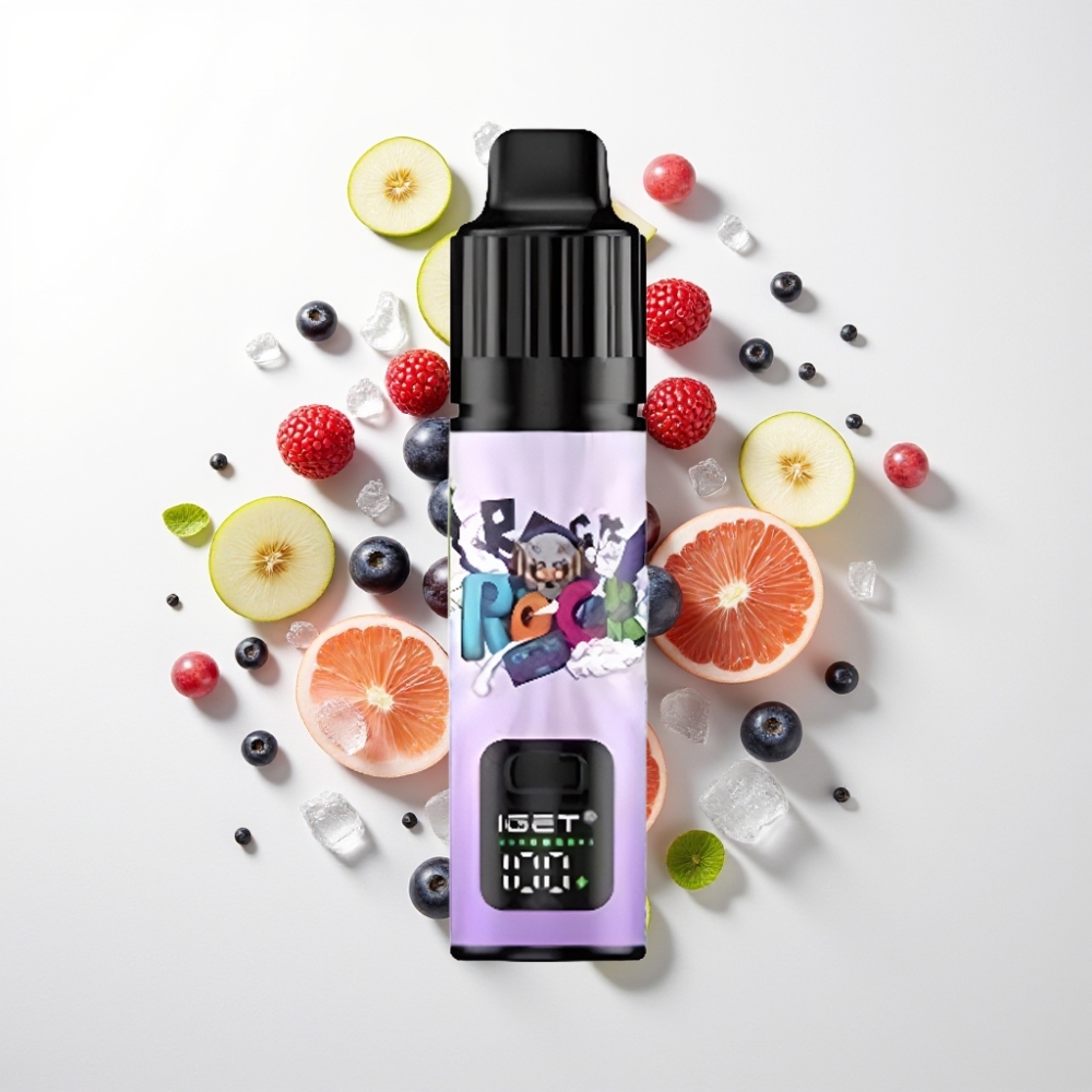 IGET BAR PLUS S3 POD 10000 Puff Eldobható E-cigaretta 5% Nikotin, 18 ml, Jégbor Íz