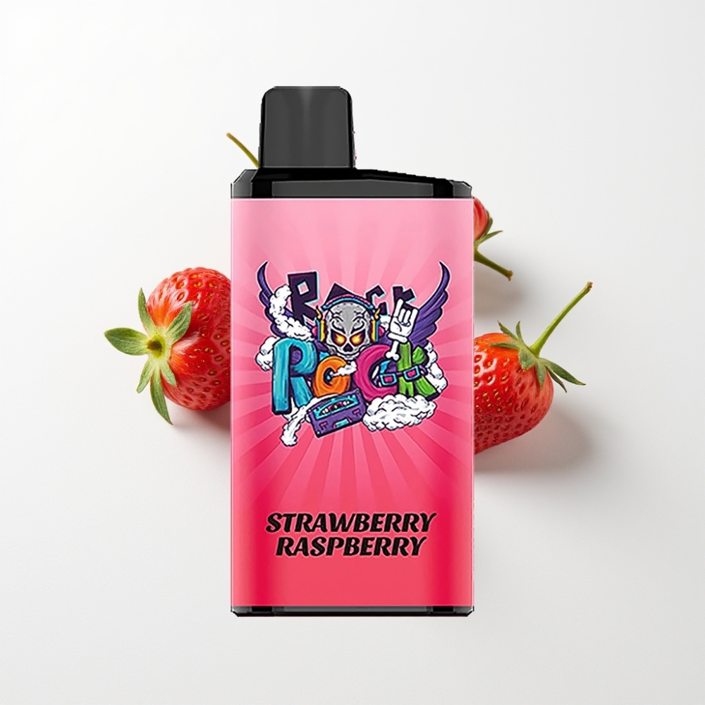 IGET Bar Pro 10000 Puff Elszívható Vape Eper-Málna (2000 mAh, 1.2 Ohm Mesh Coil)