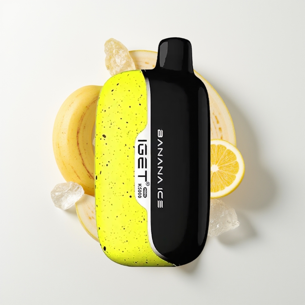 IGET Moon K5000 Puff Egyszerhasználatos Vape Banán Jég (5000 Puff, 1.35 Ohm Mesh)