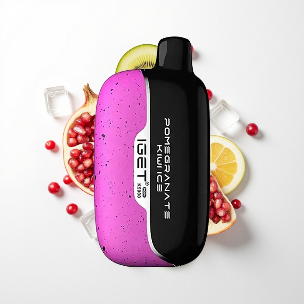 IGET Moon K5000 Puff Egyszerhasználatos Vape Gránátalma-Kiwi Jég (81,5 g, 1,35 Ohm Mesh)