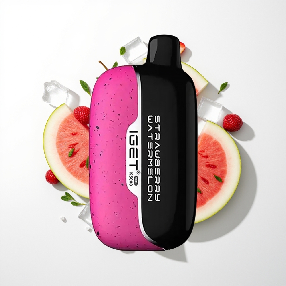 IGET Moon K5000 Puffs Eldobható E-szigetelő Eper-Görögdinnye Jég PC Mesh 1.35 Ohm