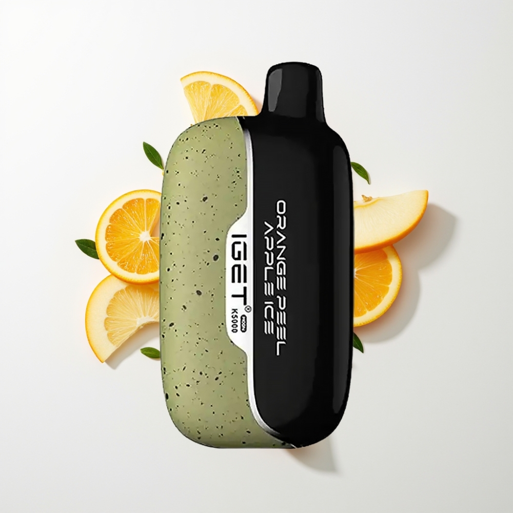 IGET Moon K5000 Puffs Eldobható Vape Narancshéj Alma Jég (81,5 g, 5000 Puff, PC, 1,35 Ohm Mesh)