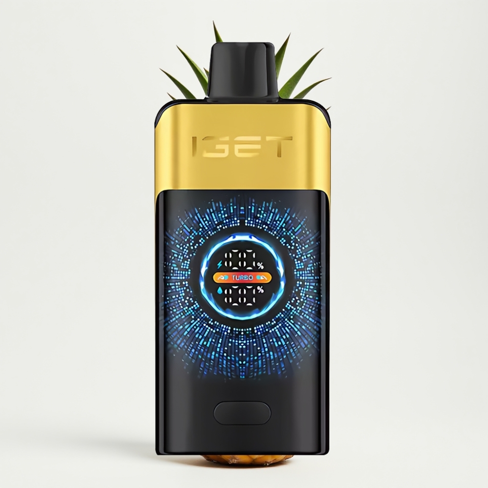 IGET ONE 12000 Puff Egyszerhasználatos Vape (Kivi-Ananász) – 2700 mAh, Duális Mesh, Színes Képernyő