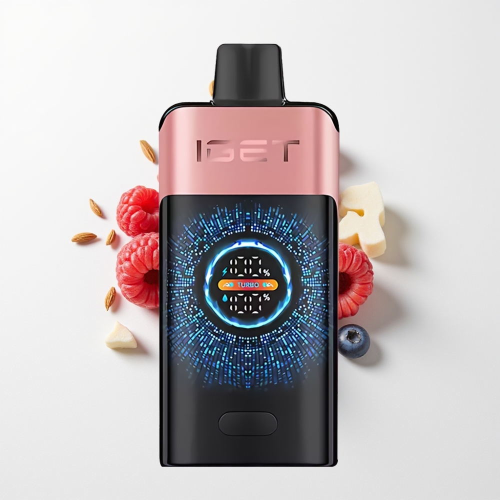 IGET ONE 12000 Puff Eldobható E-cigaretta (Áfonya-Málna) – 2700 mAh, Kettős Mesh