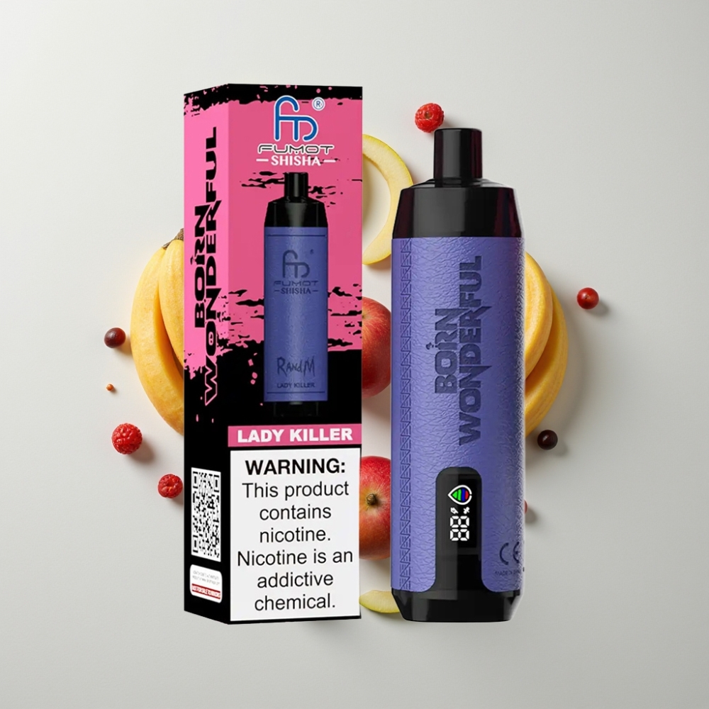 RandM Fumot Shisha 10000 Puffs Eldobható Vape – 18ml e-liquid, 850 mAh, Mesh Coil