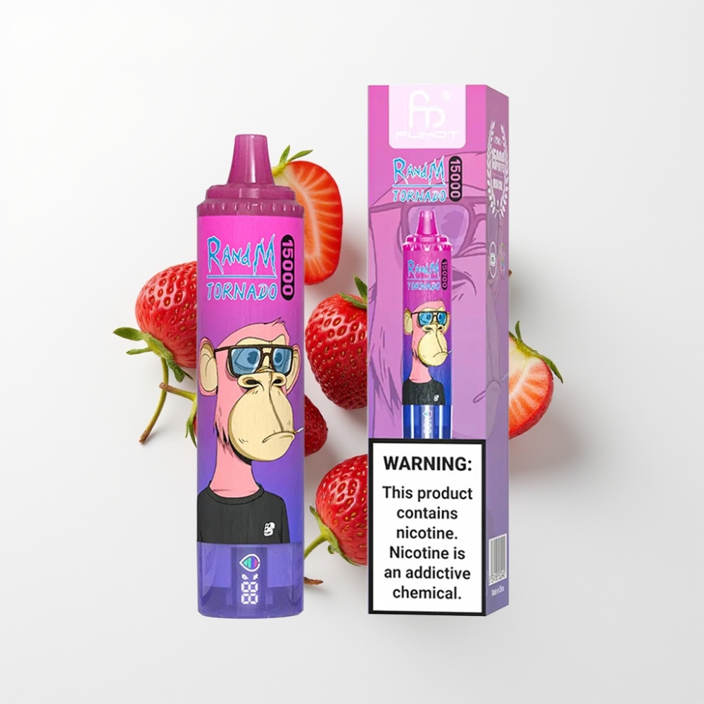 Fumot RandM Tornado 15000 Puff 25ml 850mAh Eper Szőlő