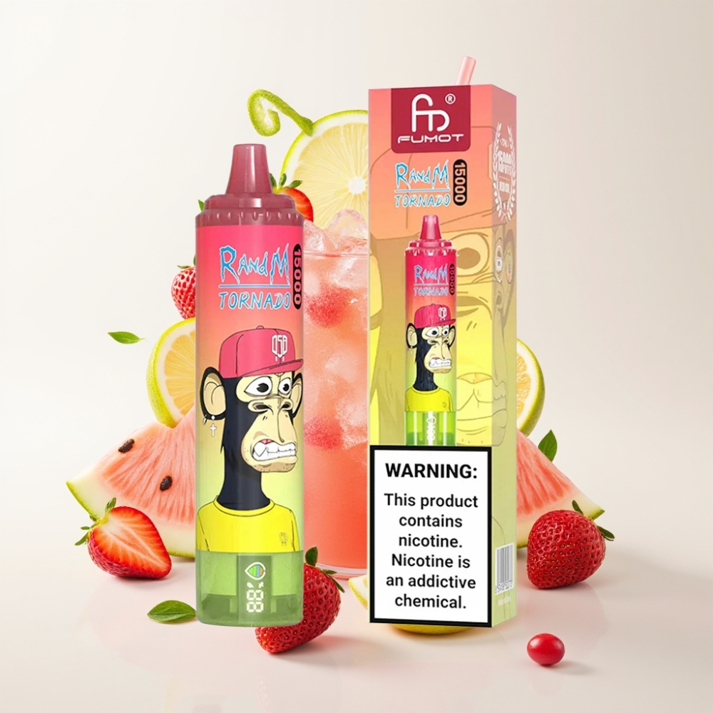Fumot RandM Tornado 15000 Puff Epe Malna Limonádé Mesh Coil 25ml 850mAh