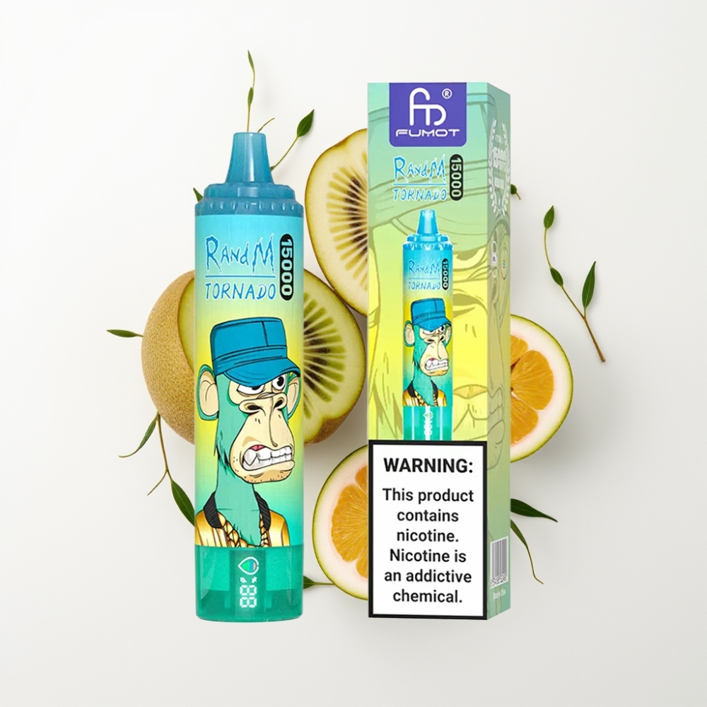 Fumot RandM Tornado 15000 Puff Kiwi Passiógyümölcs Guava 25ml Mesh Coil