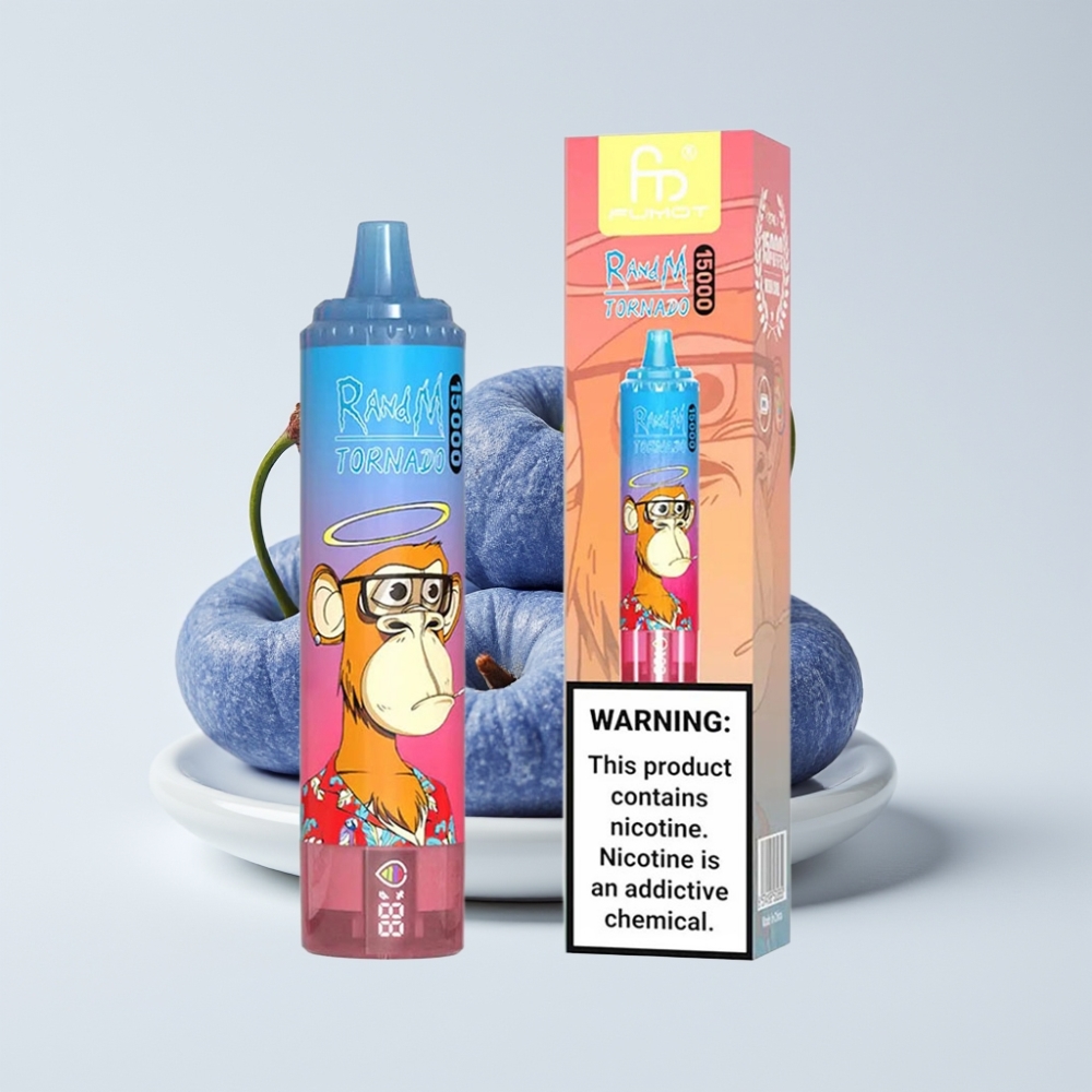 Fumot RandM Tornado 15000 Puffs 25ml 850mAh Mesh Azul Málna-Cseresznye