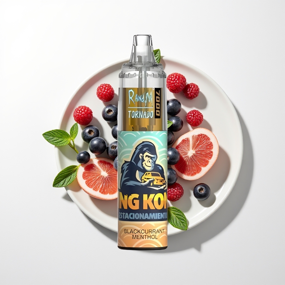 Fumot Tornado 7000 Eldobható Vape – 14 ML, 850 MAH, Mesh Coil, Ribizli-mentol