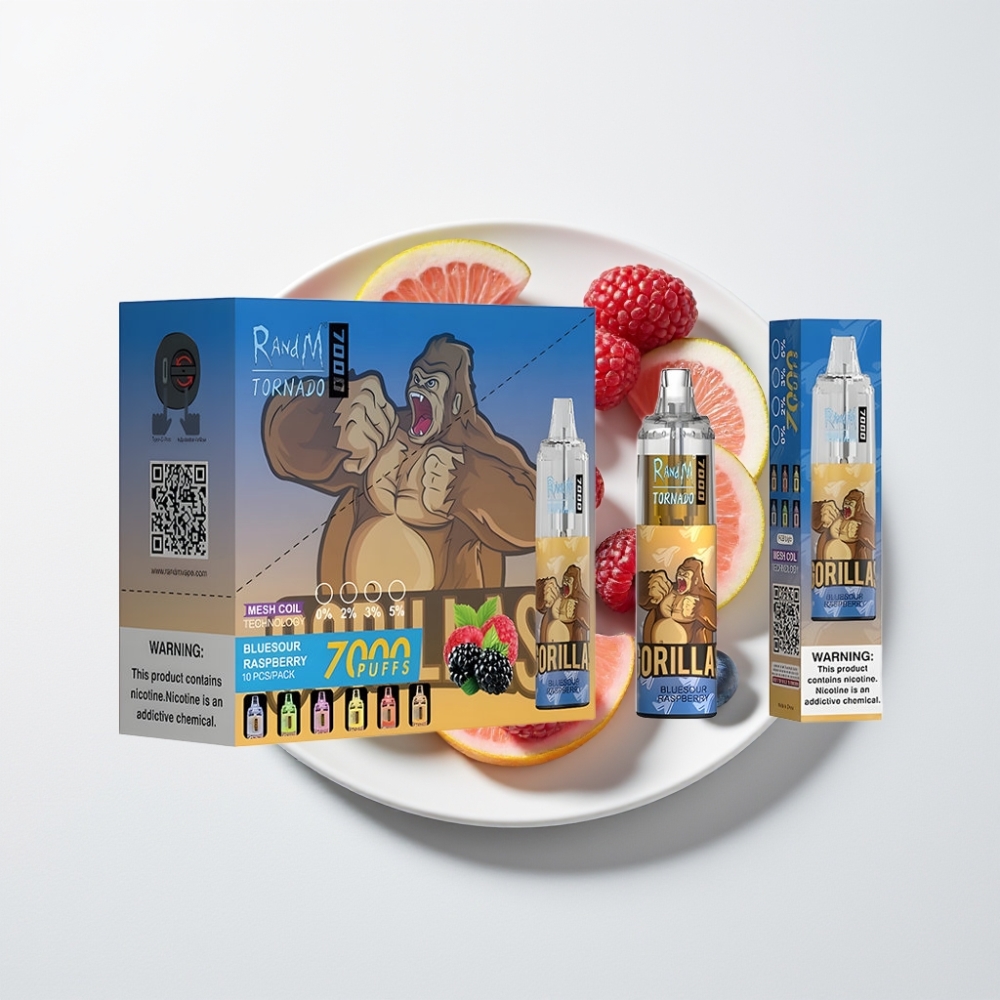 Fumot Tornado 7000 Eldobható Vape – 14 ML, Mesh Coil, Azuláfonya