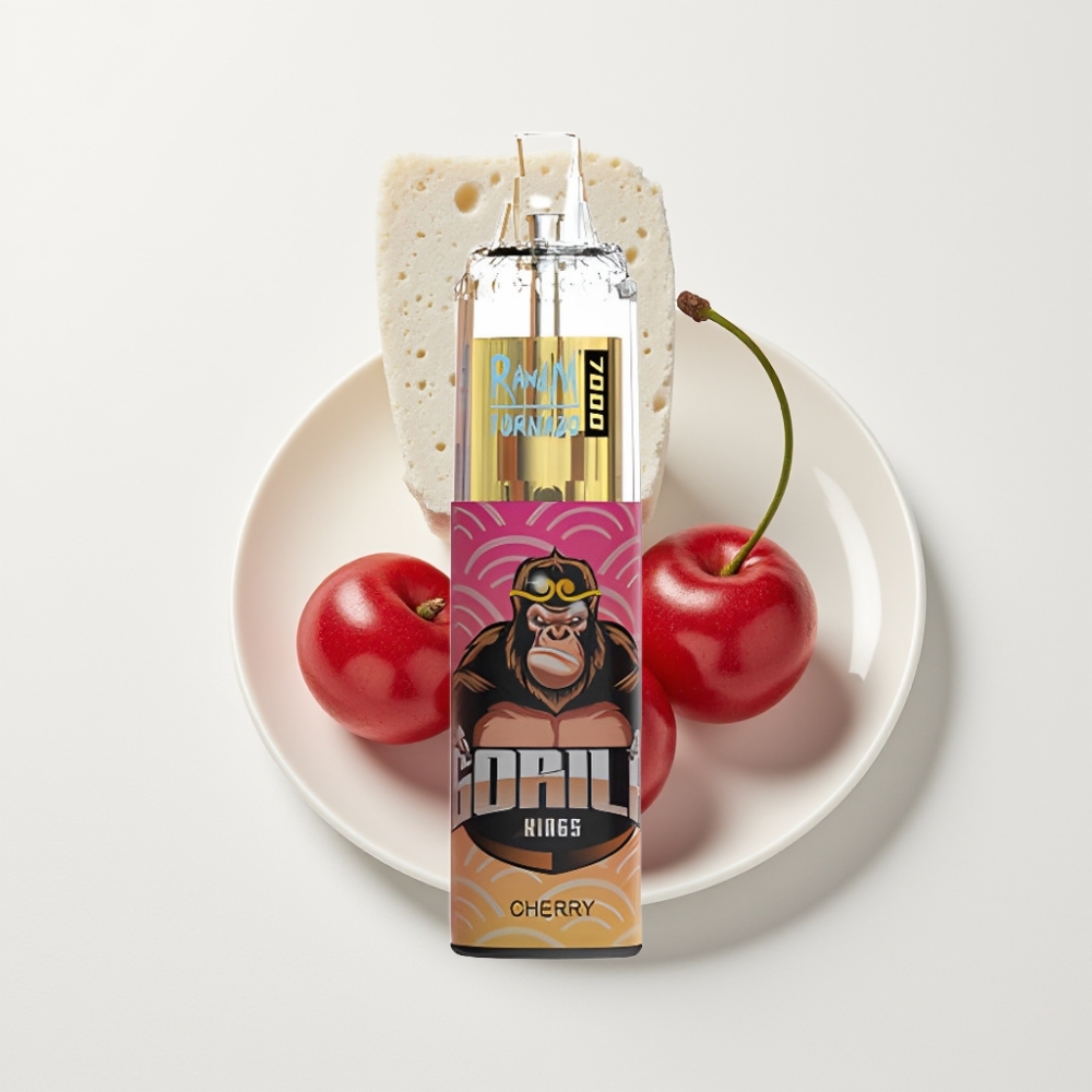 Fumot Tornado 7000 Eldobható Vape – 14 ML, Mesh Tekercs, Cseresznye Íz, RGB Világítás