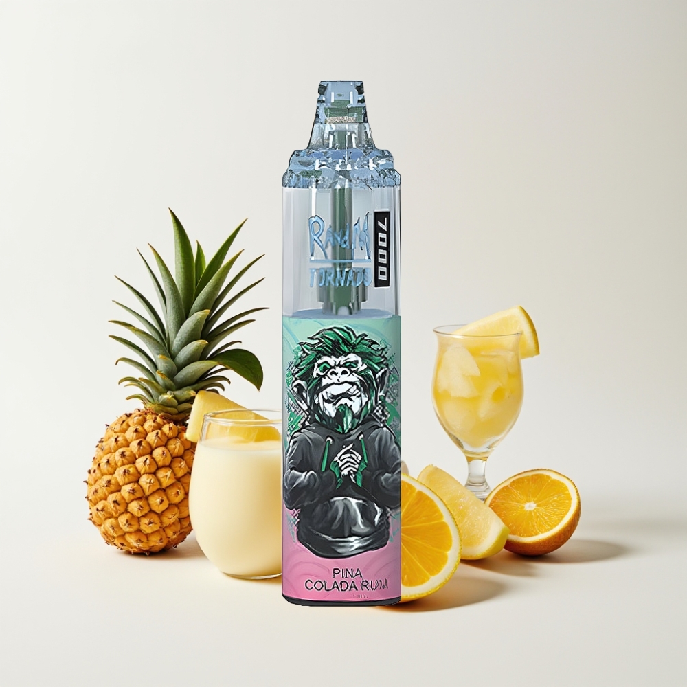 Fumot Tornado 7000 Eldobható Vape Pina Colada Rum – 14 ML, 850 MAH, Mesh Coil