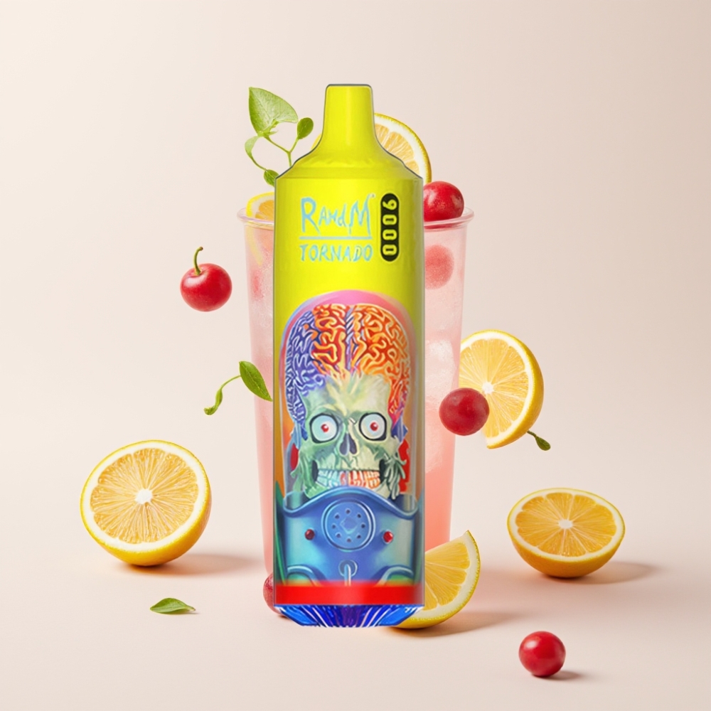 RandM Tornado 9000 Puffs Disposable Vape Rózsaszín Limonádé (850 mAh, 18 mL, Mesh Coil)