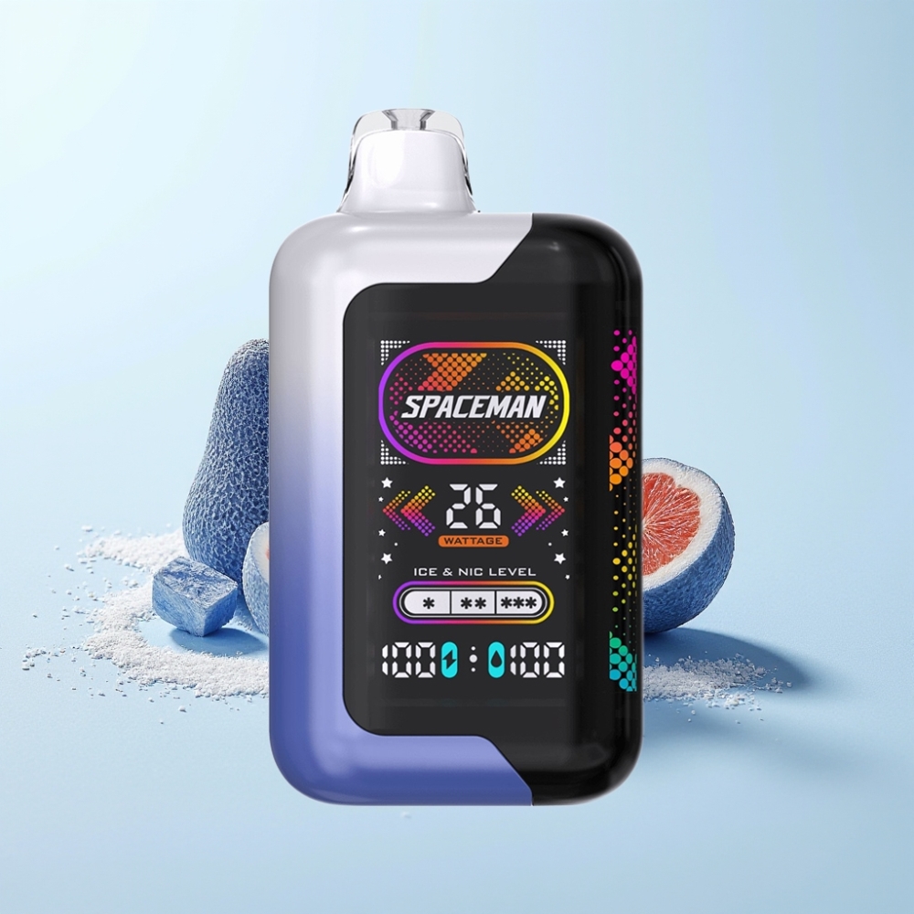 Spaceman SP40000 Zero Nikotin Eldobható E-cigaretta – 20ml, 1000mAh, 4 Jégfokozat, Azul Áfonya Jég