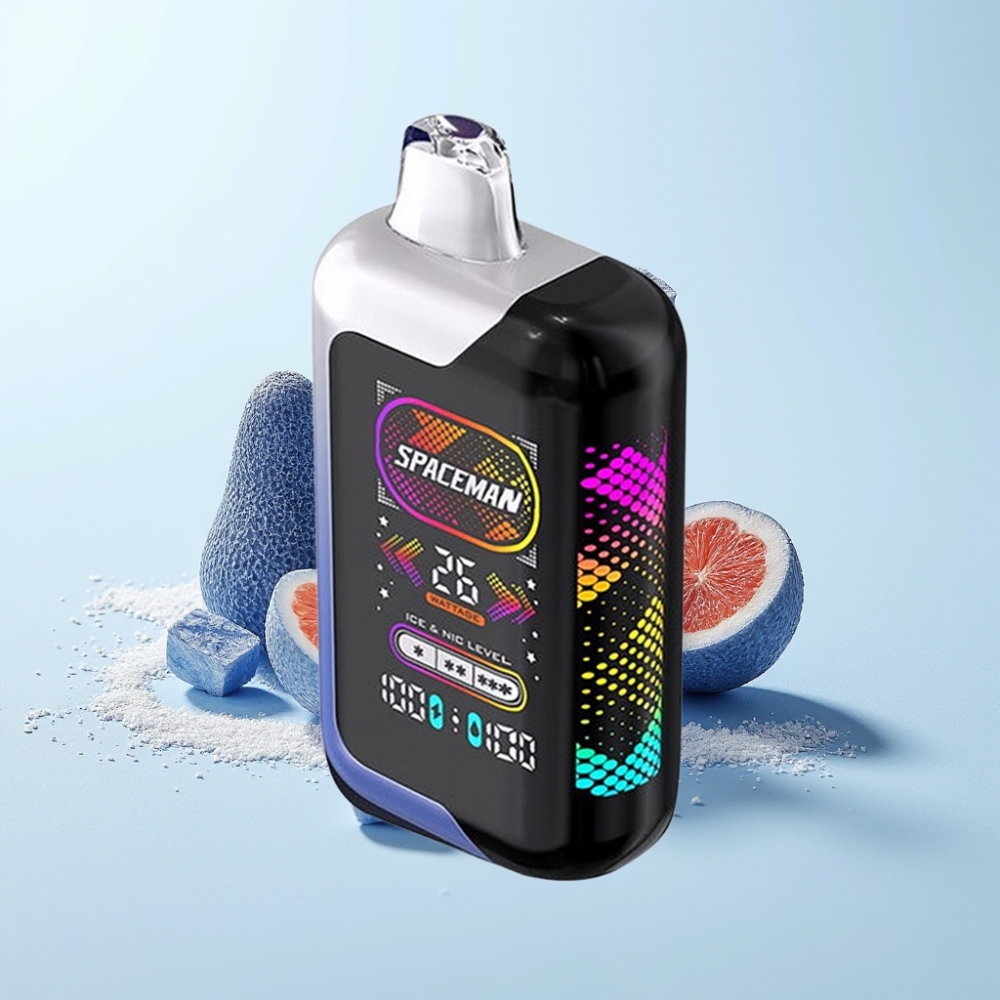 Spaceman SP40000 Zero Nikotin Eldobható E-cigaretta – 20ml, 1000mAh, 4 Jégfokozat, Azul Áfonya Jég