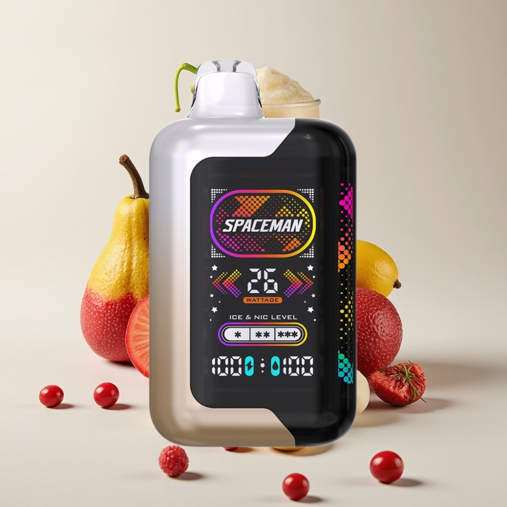 Spaceman SP40000 Zero Nikotin Eldobható E-pohár 20ml 1000mAh Intelligens Kijelző 4 Teljesítménymód 4 Jégintenzitás