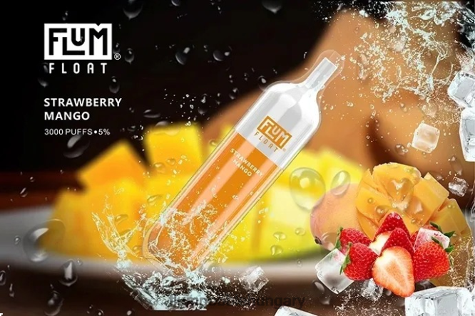 FLUM FLOAT 3000 fújás epres mangó - Flum Pebble Vape Flavors F84TLF75